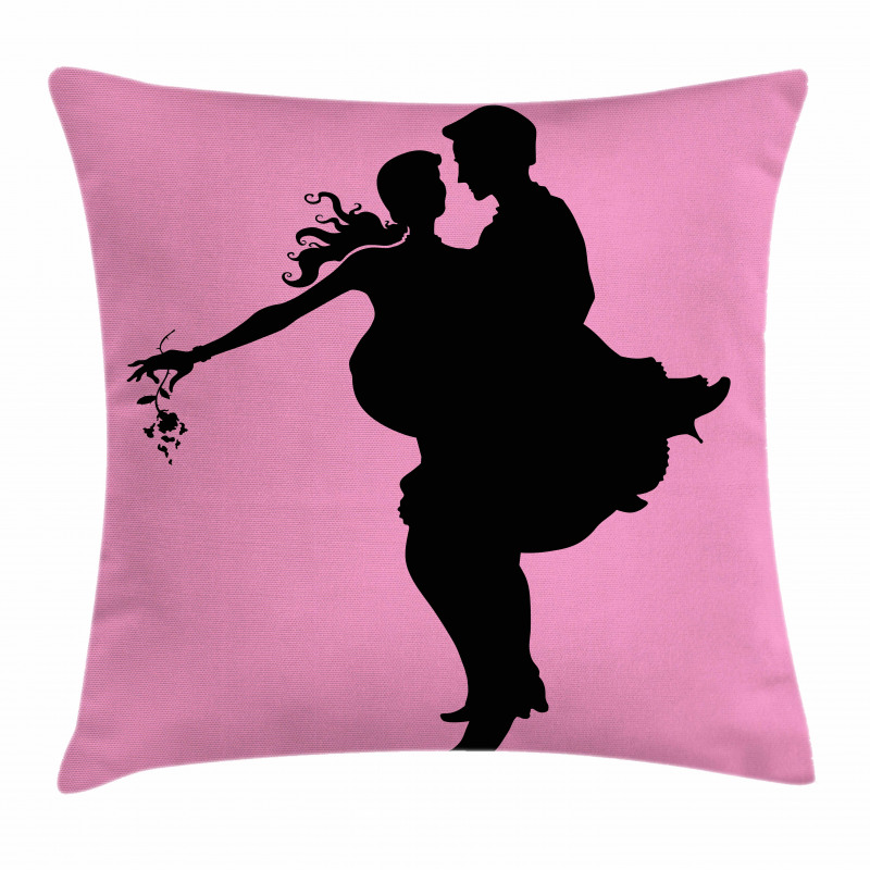 Dancing Valentines Pillow Cover
