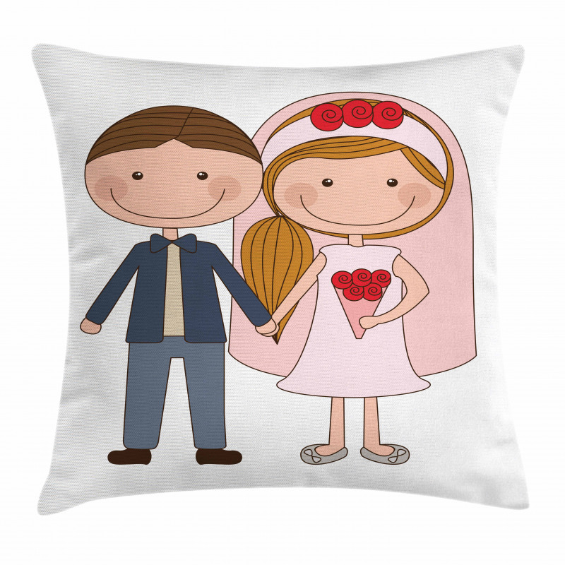 Newlywed Couple Pillow Cover