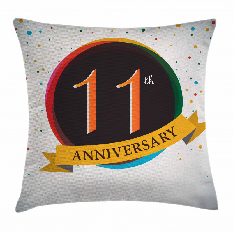 11 Year Retro Style Pillow Cover