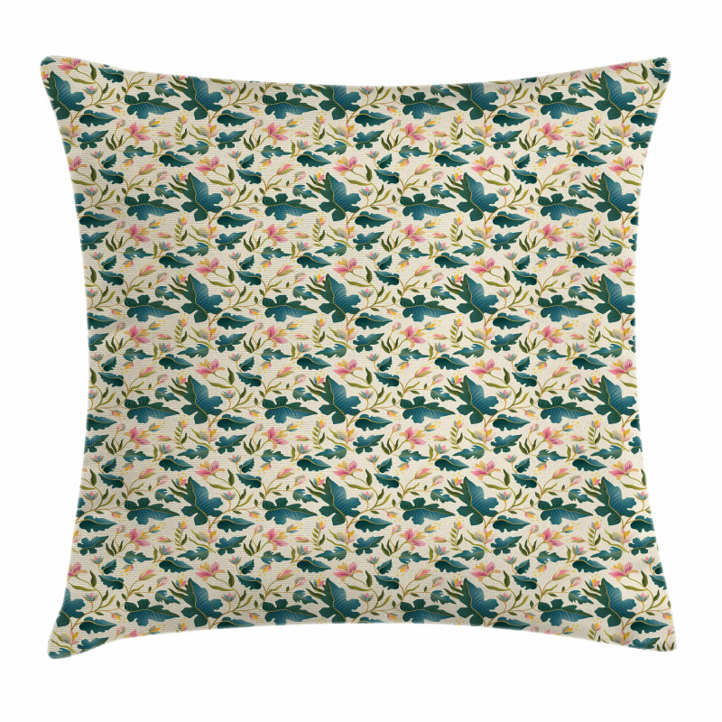 Tropical Leaves Pillow Cover