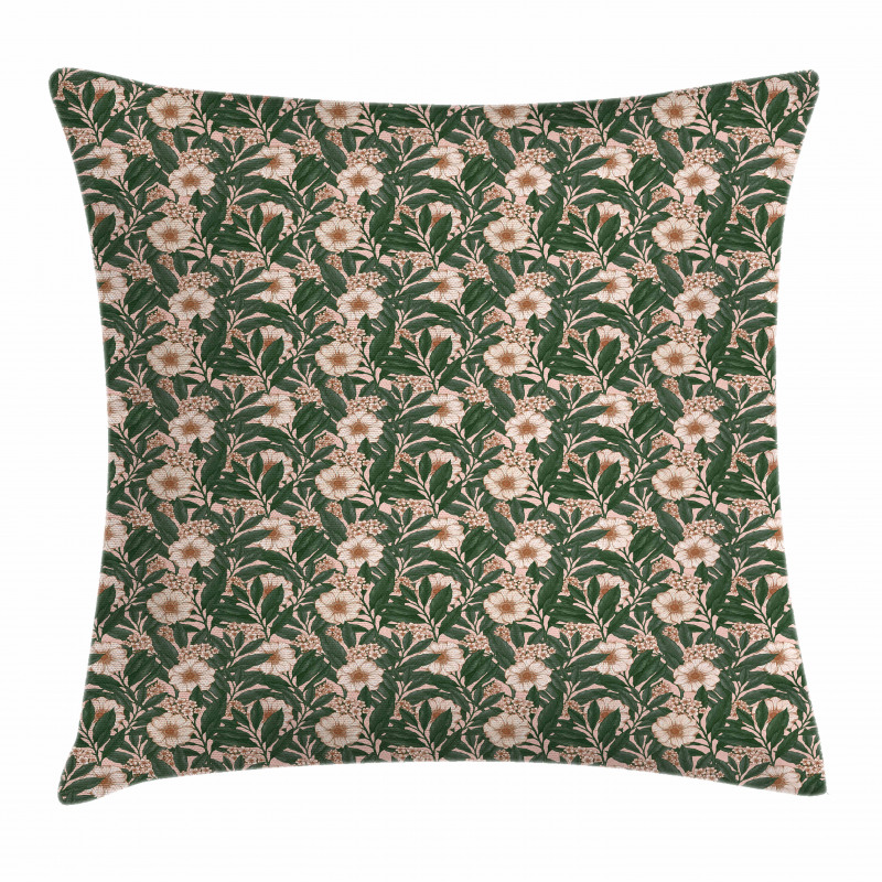 Pinkish Anemone Plant Pillow Cover