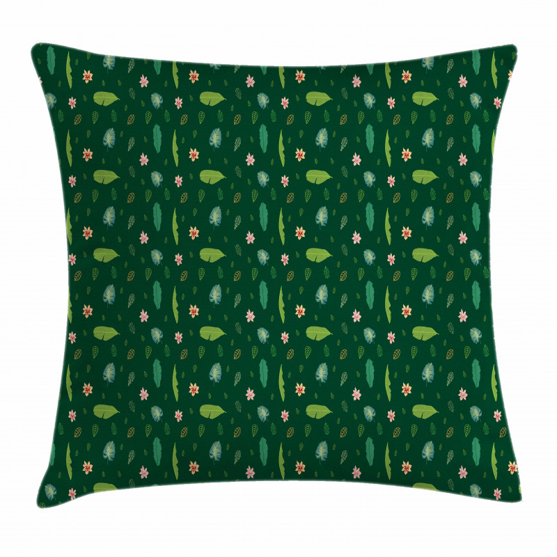 Bird of Paradise Leaves Pillow Cover