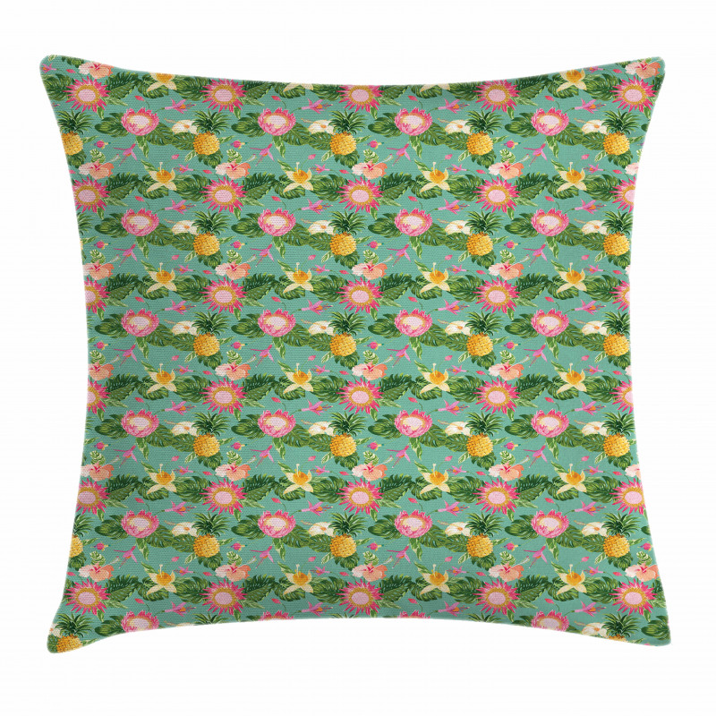 Vivid Color Hibiscus Pillow Cover