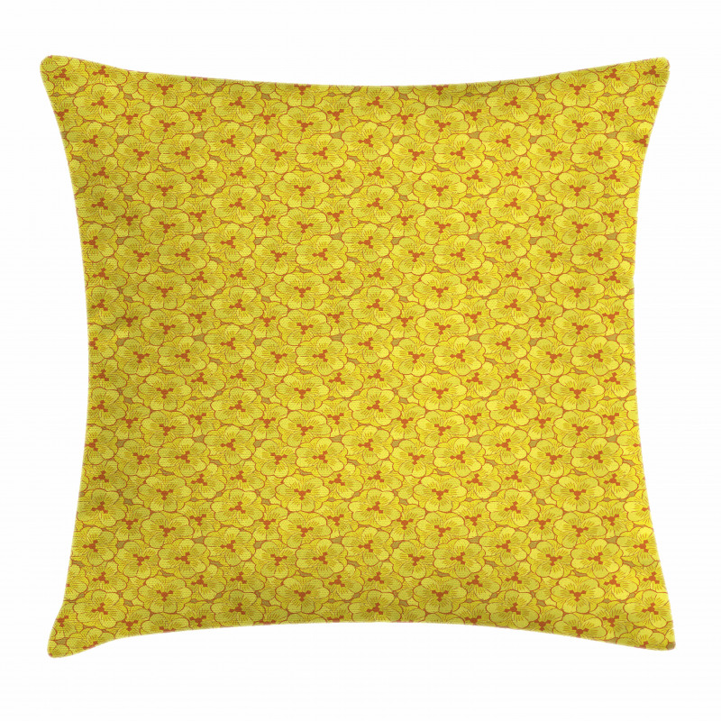 Flower Petals in Blossom Pillow Cover