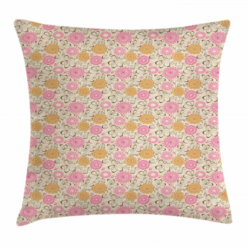 Geometric Lines Curves Pillow Cover