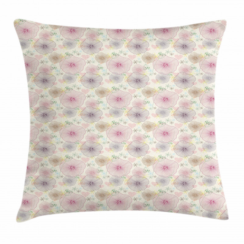 Geometric Petals Dots Pillow Cover