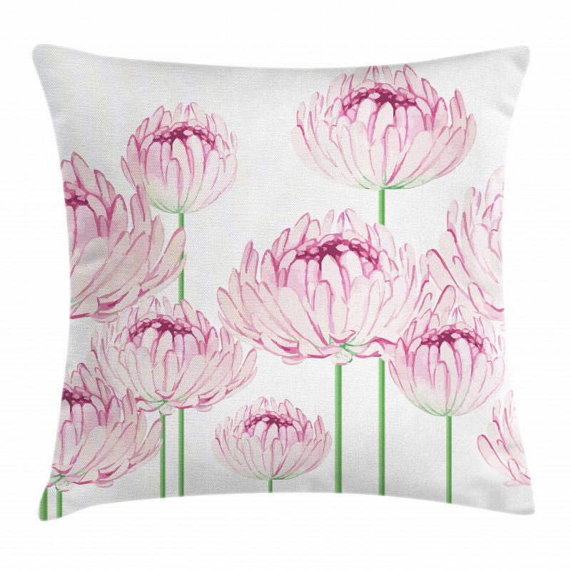 Tender Peony Flowers Pillow Cover