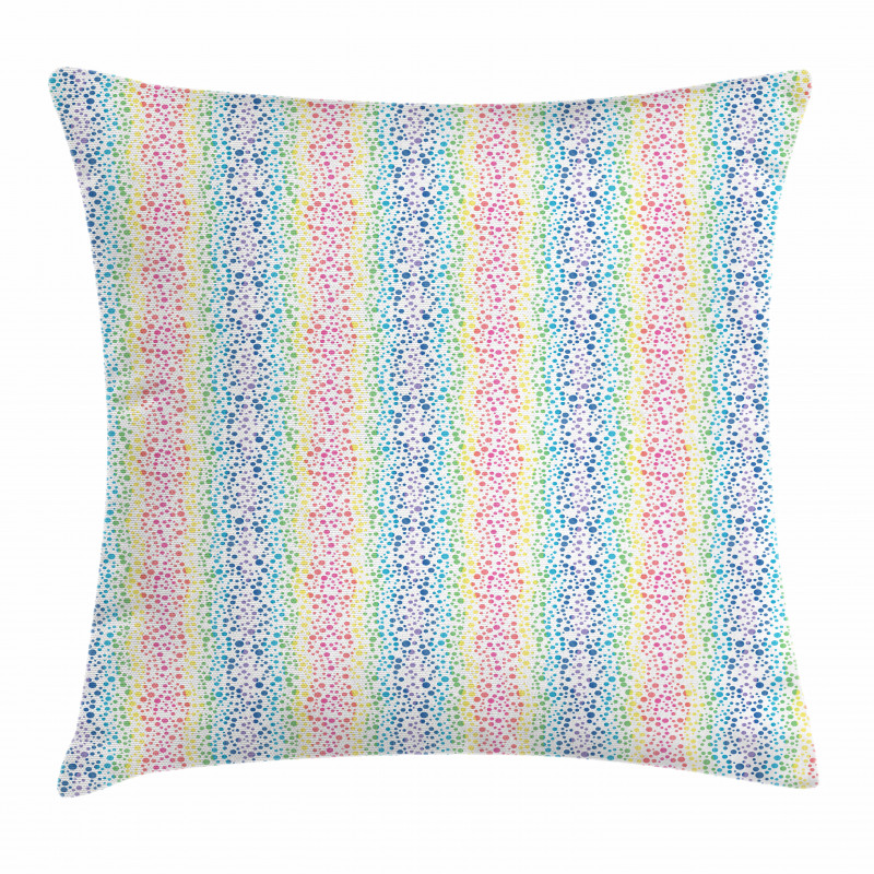 Color Transition Dots Pillow Cover