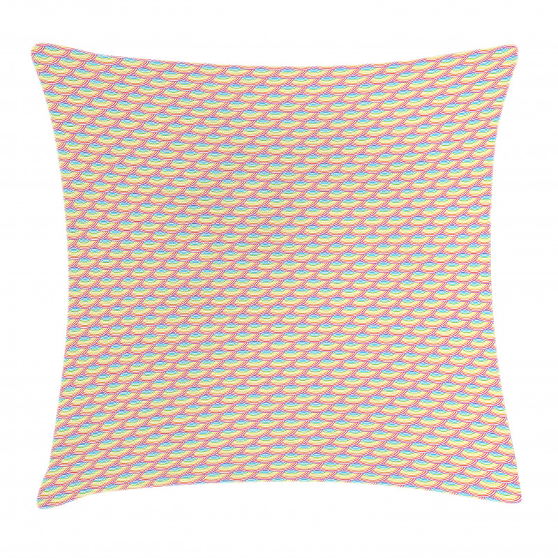 Rainbow Circles Pillow Cover