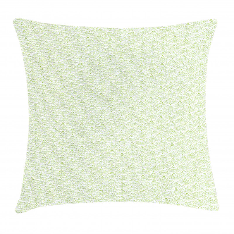 Green Arcs of Stars Pillow Cover