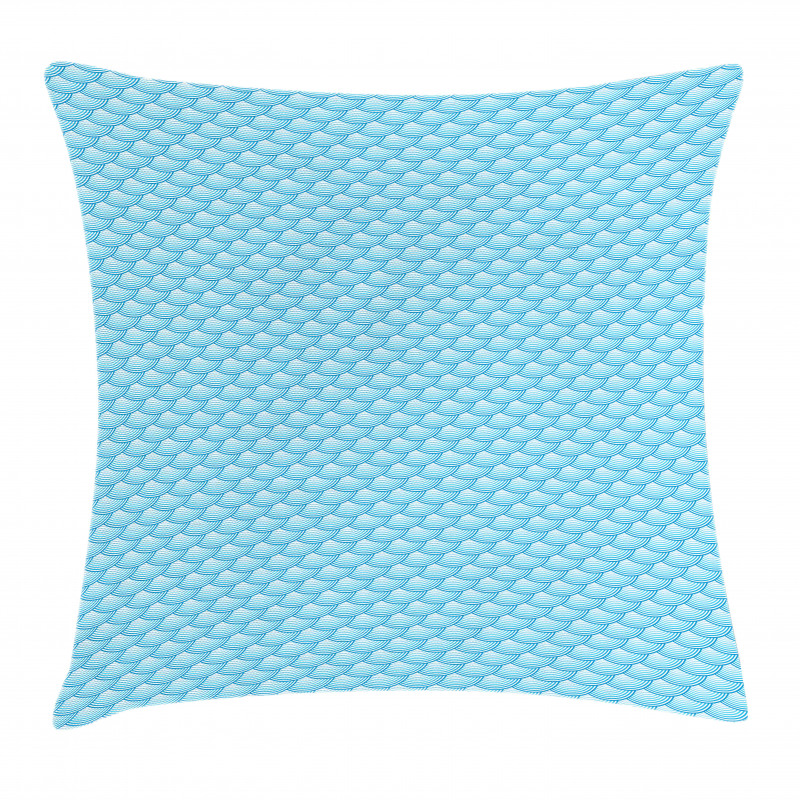 Retro Blue Ombre Pillow Cover