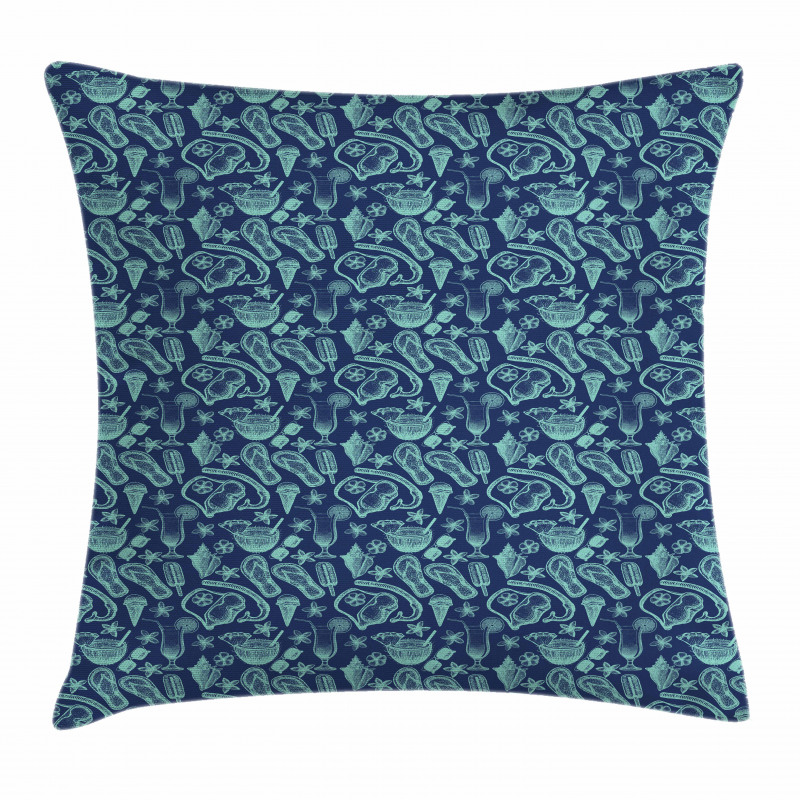 Exotic Summer Design Pillow Cover