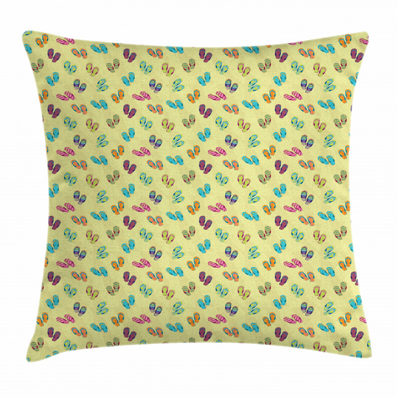 Colorful Slippers Pillow Cover