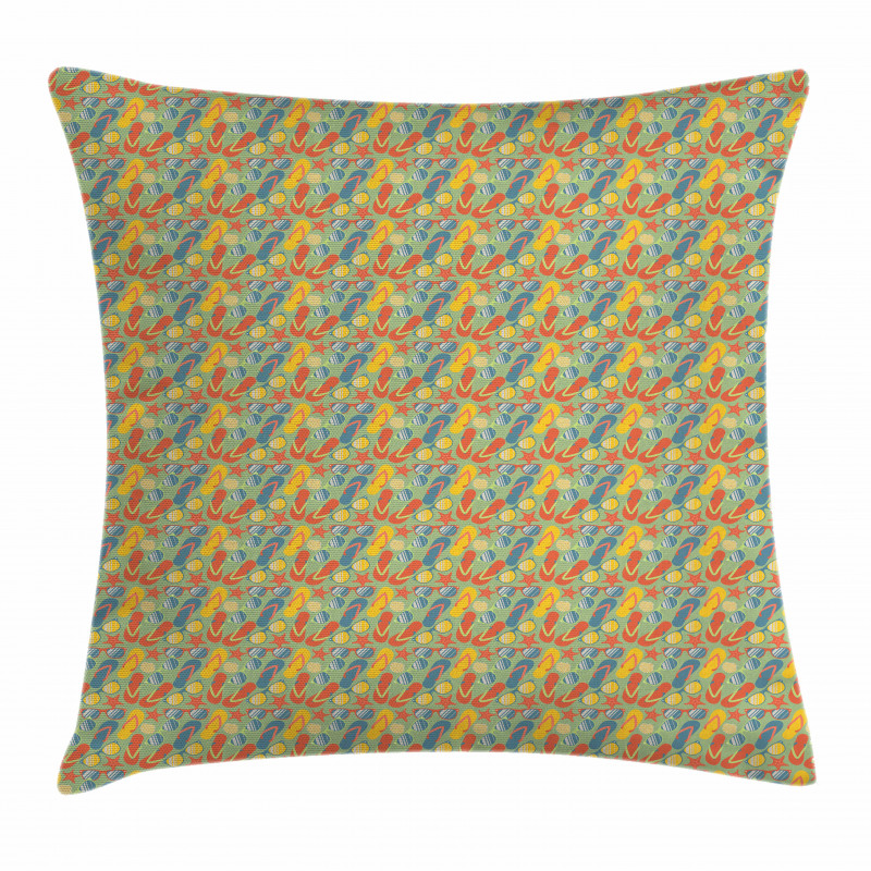 Starfishes Seashells Pillow Cover