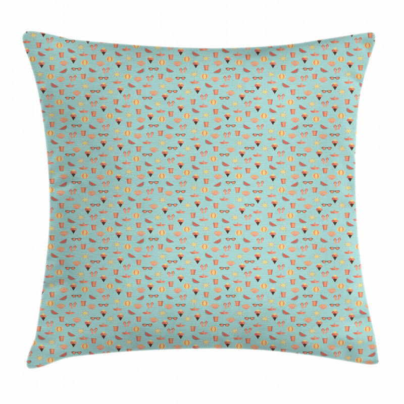 Waffle Cone Ice Cream Pillow Cover