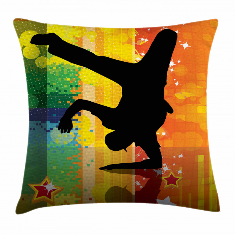 Breakdancer at Disco Pillow Cover