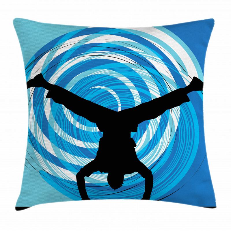 Head Spin on the Floor Pillow Cover