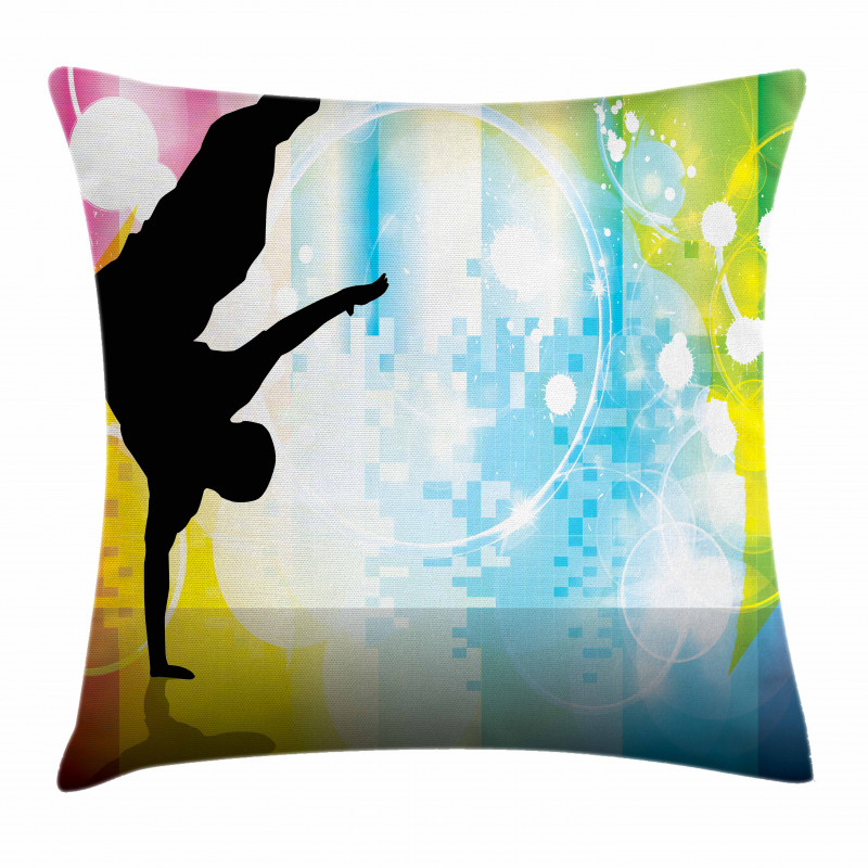 Breakdancing Theme Pillow Cover