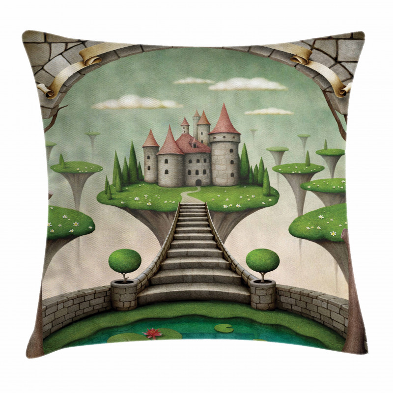 Boho Castle and Meadows Pillow Cover