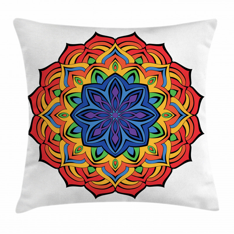 Boho Flowers Pillow Cover