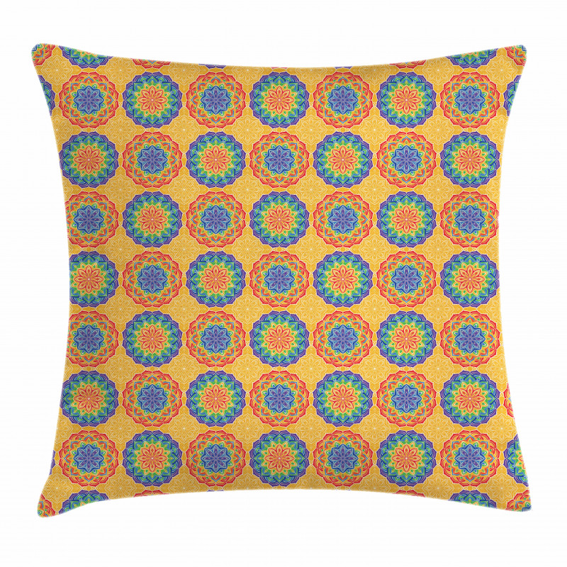 East Folk Elements Pillow Cover