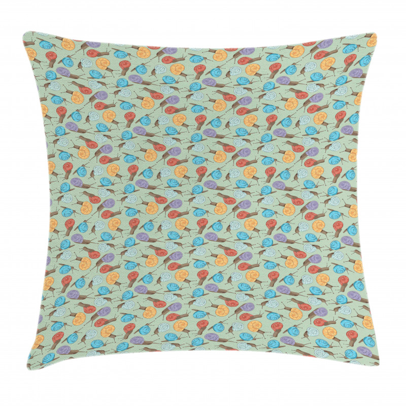 Snails and Mollusks Pillow Cover