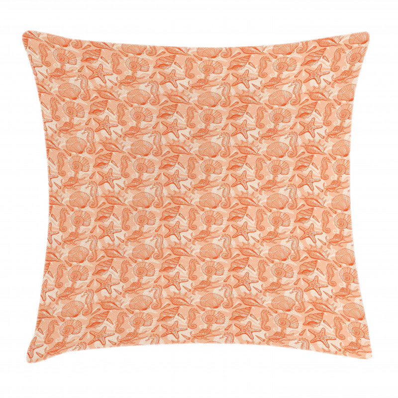 Scallops and Lace Murex Pillow Cover