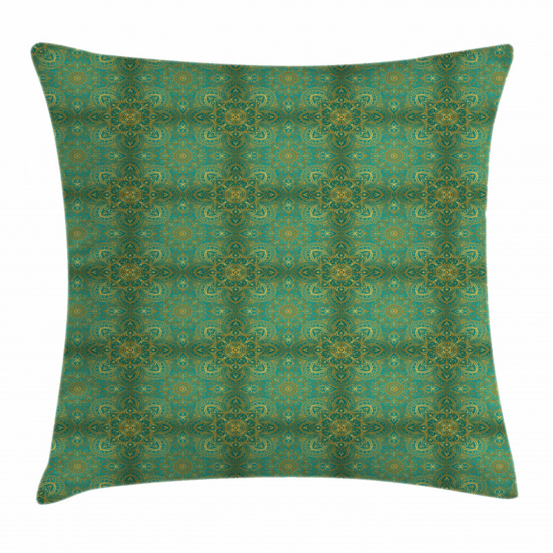 Rich Curly Ornaments Pillow Cover