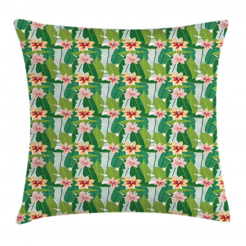 Exotic Hawaiian Botanic Pillow Cover
