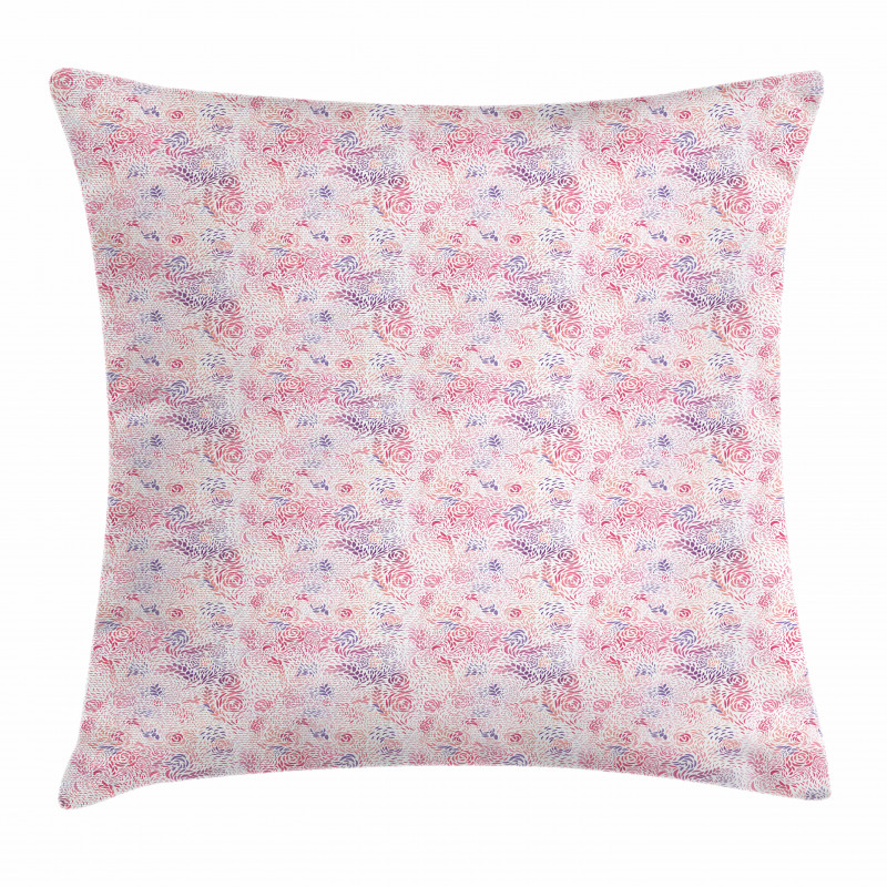 Pink Shade Rose Blending Pillow Cover