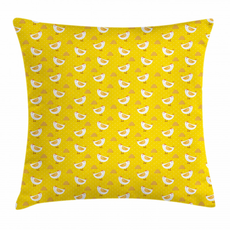 Dots Chicken Haystack Pillow Cover