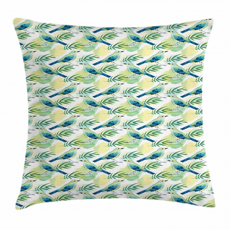 Watercolored Sparrow Pillow Cover