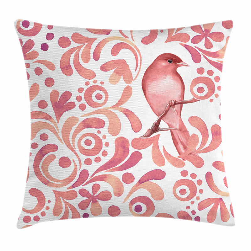 Salmon Colored Pattern Pillow Cover