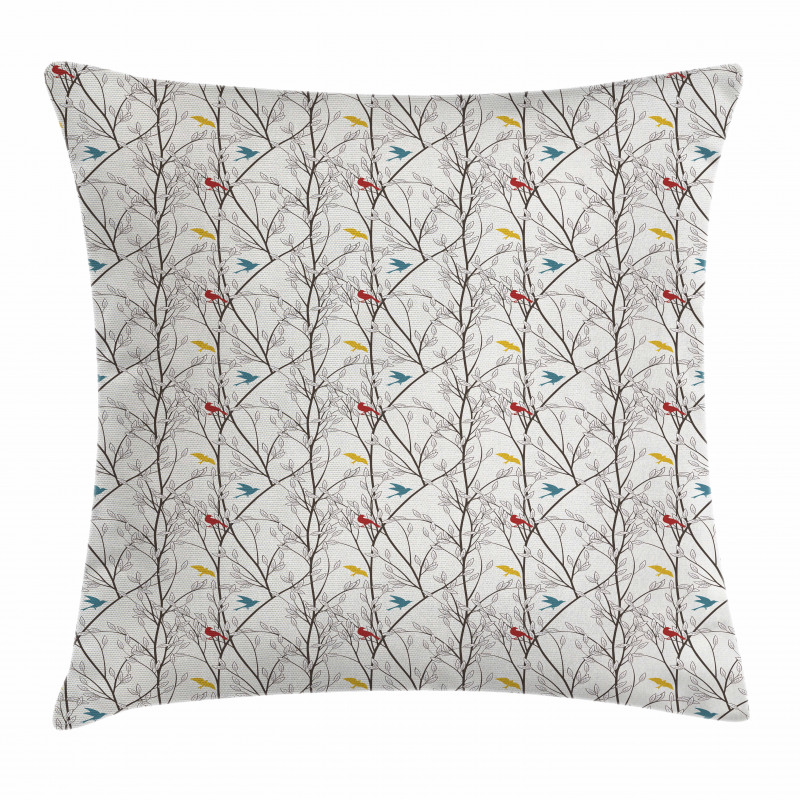 Spriggy Forest Trees Pillow Cover