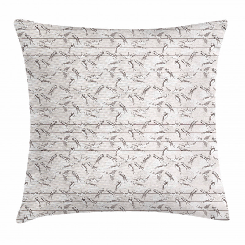 Red-Rumped Swallow Bird Pillow Cover