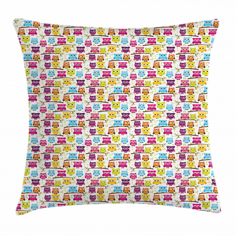 Winking Long-Eared Owl Pillow Cover