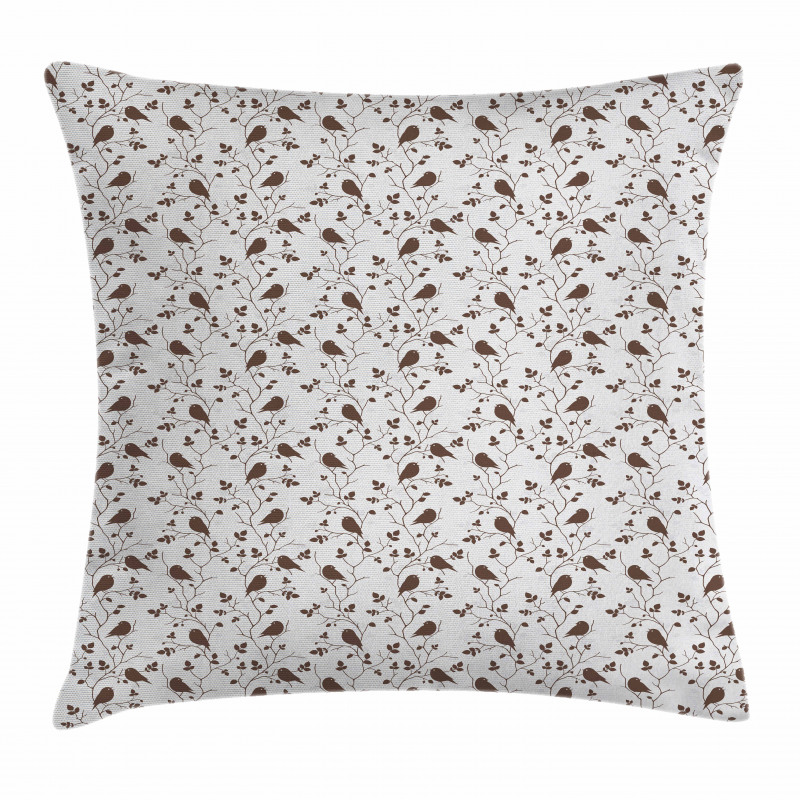 Tweeting Little Sparrows Pillow Cover