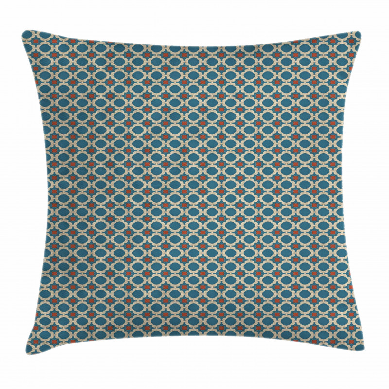 Round Shapes Squares Pillow Cover