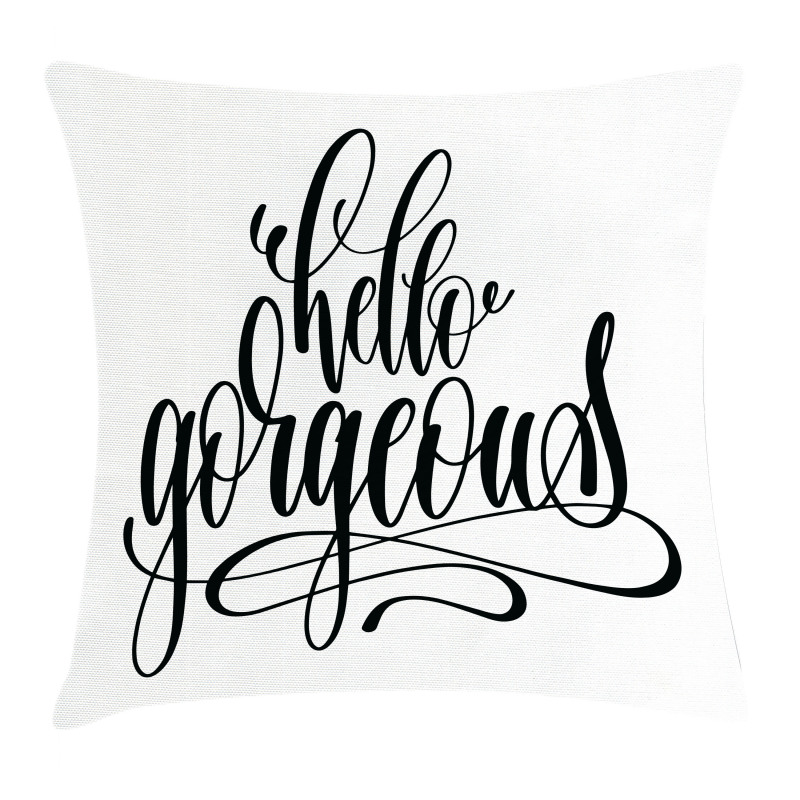 Calligraphy Font Pillow Cover