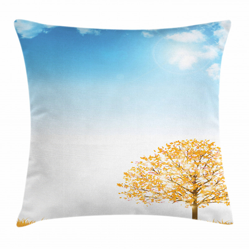 Pastoral Maple Tree Pillow Cover