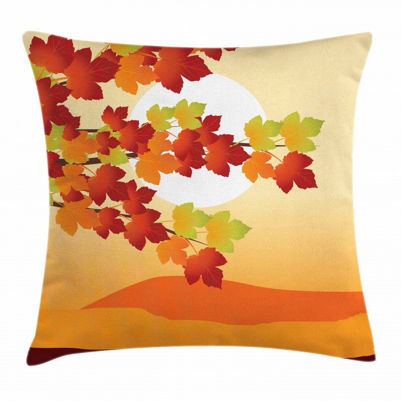 Maple Tree Branches Pillow Cover
