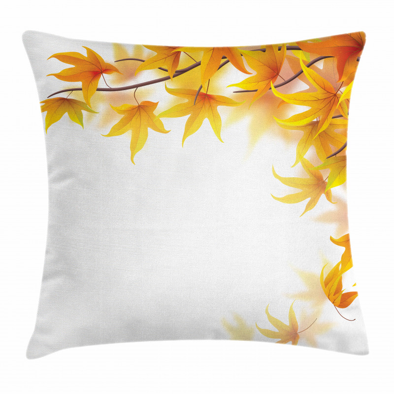 Maple Leaf Branches Pillow Cover