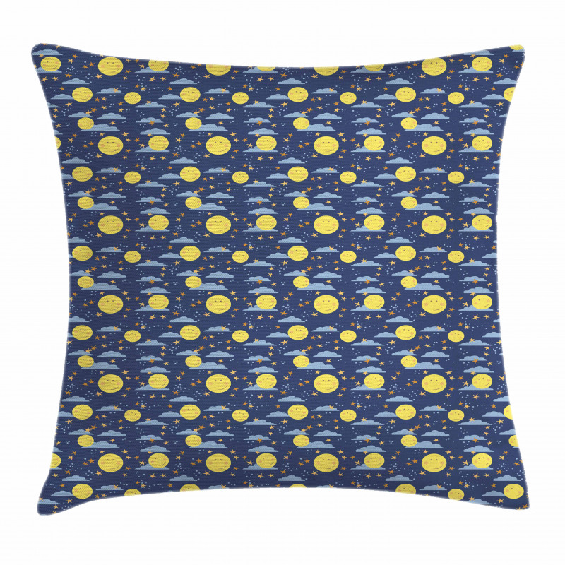 Smiling Moons Sleep Time Pillow Cover