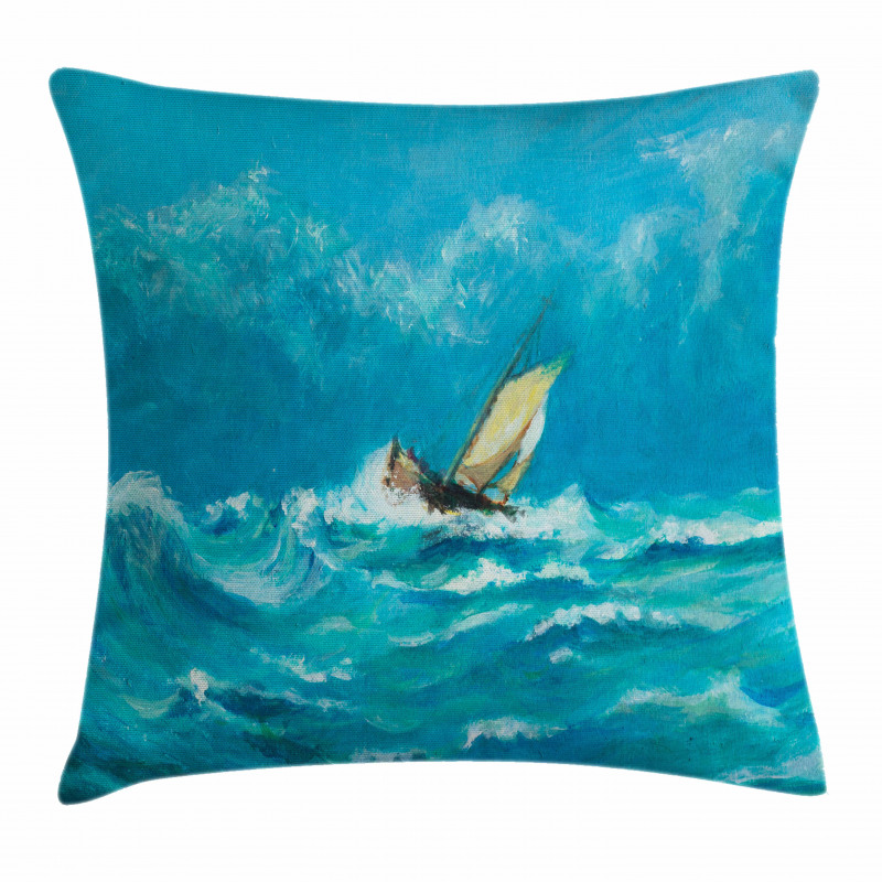 Sail in Stormy Weather Pillow Cover
