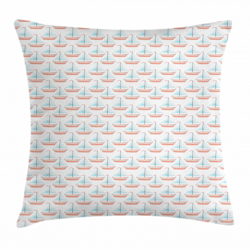 Nautical Toy Sailboats Pillow Cover