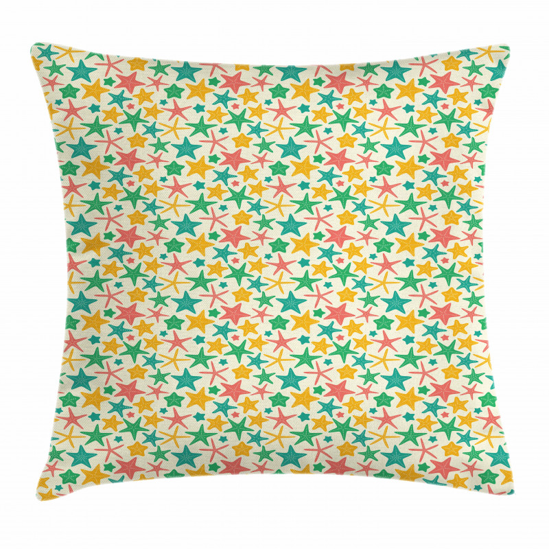 Ocean Wildlife Pattern Pillow Cover