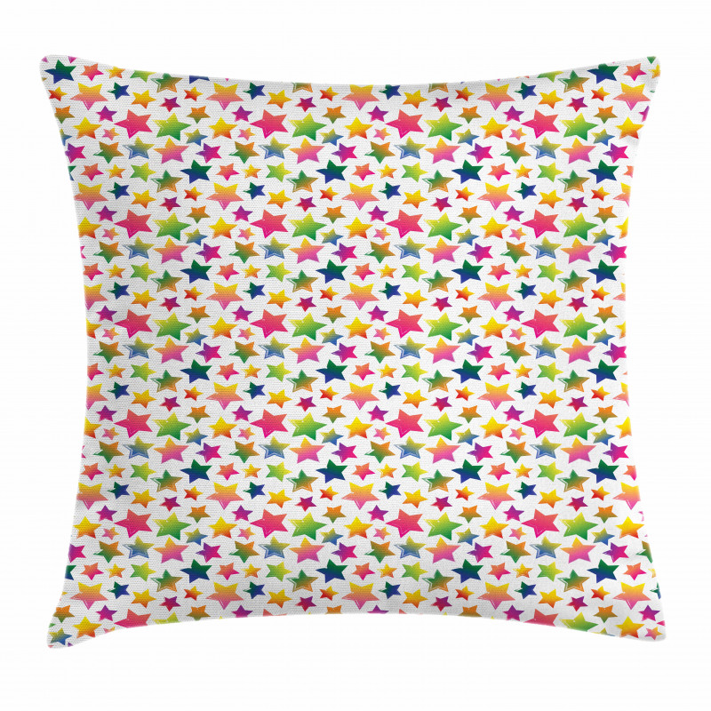 Colorful Grunge Shapes Pillow Cover