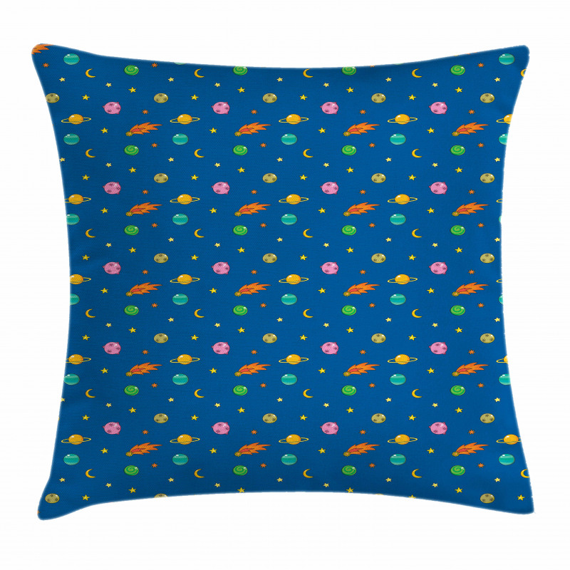 Planets and Stars Pillow Cover