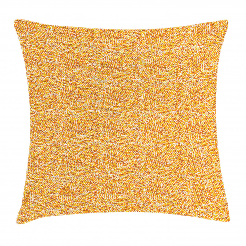 Autumn Leaf Spirals Pillow Cover