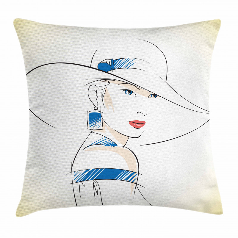 Fashion Sketch Pillow Cover